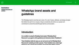 What Whatsappbrand.com website looks like in 2024 