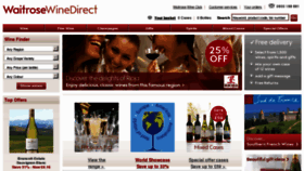 What Waitrosewine.com website looked like in 2011 (12 years ago)