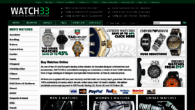 What Watch33.com website looked like in 2011 (12 years ago)