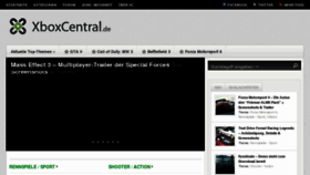 What Xboxcentral.de website looked like in 2012 (12 years ago)