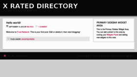 What Xrateddirectory.com website looked like in 2013 (11 years ago)