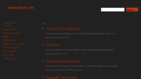 What Xannytech.net website looked like in 2013 (12 years ago)