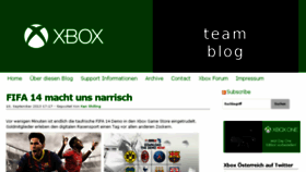 What Xboxblog.at website looked like in 2013 (10 years ago)