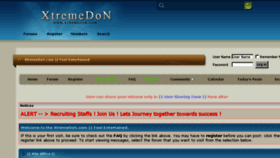 What Xtremedon.com website looked like in 2013 (10 years ago)