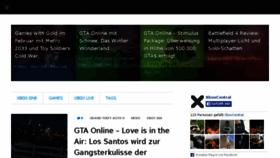 What Xboxcentral.de website looked like in 2014 (10 years ago)