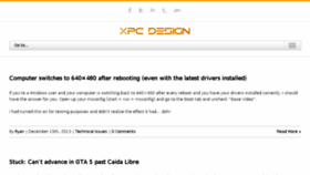What Xpcdesign.com website looked like in 2014 (10 years ago)