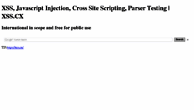 What Xss.cx website looked like in 2015 (9 years ago)