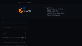 What Xhash.net website looked like in 2015 (9 years ago)