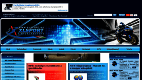 What Xlsport.hu website looked like in 2015 (8 years ago)