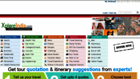 What Xploreindia.com website looked like in 2015 (9 years ago)