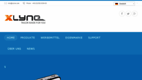 What Xlyne.com website looked like in 2016 (8 years ago)