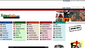 What Xploreindia.com website looked like in 2016 (8 years ago)