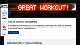What X-ercise.com website looked like in 2016 (8 years ago)