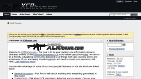What Xcrforum.com website looked like in 2016 (7 years ago)
