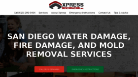 What Xpress-restoration.com website looked like in 2016 (7 years ago)