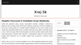 What Xraj.sk website looked like in 2016 (7 years ago)