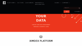 What Ximdex.com website looked like in 2016 (7 years ago)