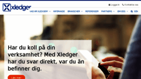 What Xledger.se website looked like in 2016 (7 years ago)
