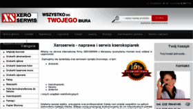 What Xeroserwis.pl website looked like in 2016 (7 years ago)
