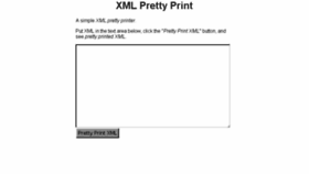 What Xmlprettyprint.com website looked like in 2017 (7 years ago)