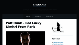 What Xhiena.net website looked like in 2017 (7 years ago)