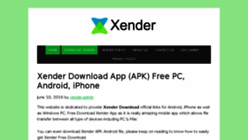 What Xenderdownloadapp.com website looked like in 2017 (7 years ago)
