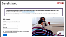 What Xeroxbenefitsweb.com website looked like in 2017 (7 years ago)