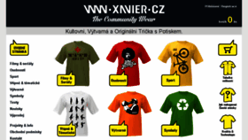 What Xavier.cz website looked like in 2017 (7 years ago)