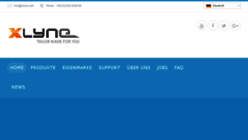 What Xlyne.com website looked like in 2017 (7 years ago)