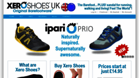 What Xeroshoes.co.uk website looked like in 2017 (7 years ago)