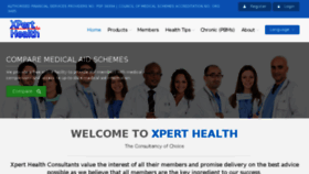 What Xperthealth.co.za website looked like in 2017 (6 years ago)