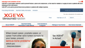 What Xgeva.com website looked like in 2017 (6 years ago)