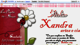 What Xandraartes.blogspot.com website looked like in 2017 (6 years ago)
