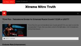 What Xtremenitrotruth.com website looked like in 2017 (6 years ago)