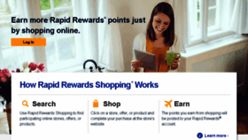 What X.rapidrewardsshopping.southwest.com website looked like in 2017 (6 years ago)