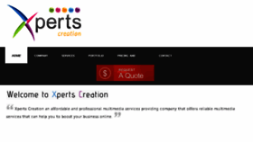 What Xpertscreation.com website looked like in 2018 (6 years ago)