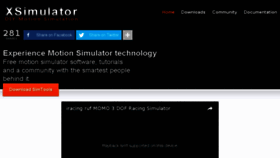 What Xsimulator.net website looked like in 2018 (6 years ago)
