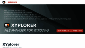 What Xyplorer.com website looked like in 2018 (6 years ago)
