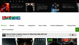 What X264hdmovies.com website looked like in 2018 (6 years ago)