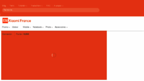 What Xiaomi-france.com website looked like in 2018 (6 years ago)