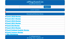 What Xplaytamil.com website looked like in 2018 (6 years ago)
