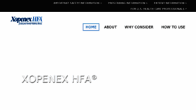 What Xopenex.com website looked like in 2018 (6 years ago)