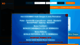 What Xodomino.com website looked like in 2018 (6 years ago)