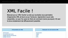 What Xmlfacile.com website looked like in 2018 (5 years ago)