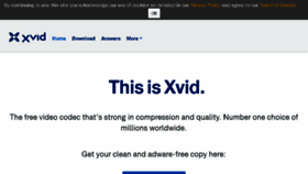 What Xvid.com website looked like in 2018 (5 years ago)