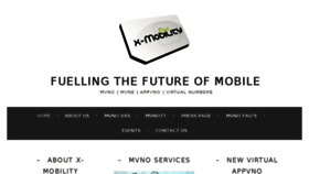 What X-mobility.com website looked like in 2018 (5 years ago)