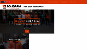 What Xsolidaria.org website looked like in 2018 (5 years ago)