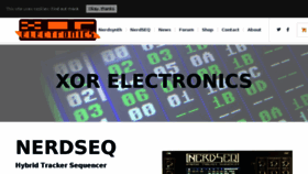 What Xor-electronics.com website looked like in 2018 (5 years ago)