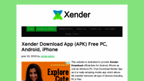 What Xenderdownloadapp.com website looked like in 2018 (5 years ago)