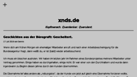 What Xnds.de website looked like in 2018 (5 years ago)